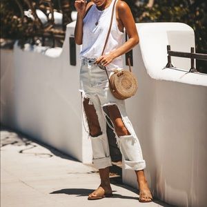 Vici Dolls Boyfriend Jeans Distressed Size Small